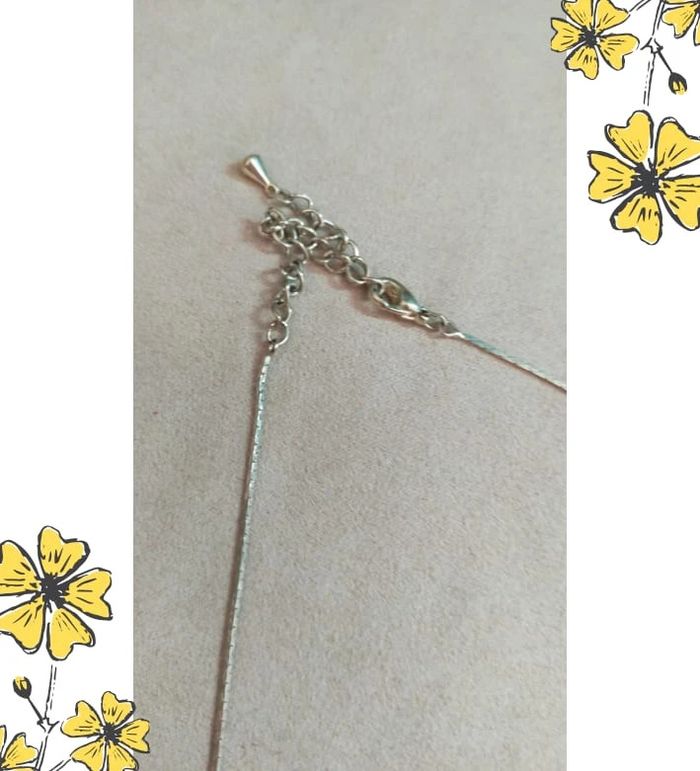 Collier fin perles roses & fleur vintage - photo numéro 3