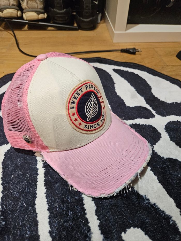 🧢 Casquette Trucker Sweet Pants – Since 1982 | Rose & Écru - photo numéro 2