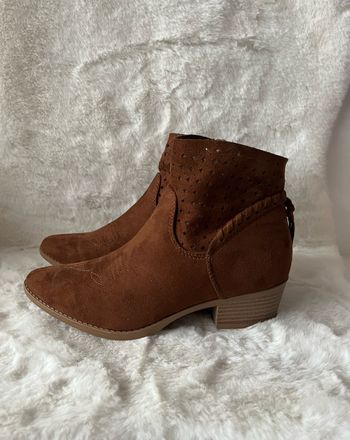 Bottines marrons 38 en daim