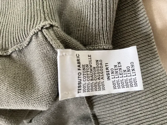 Magnifique gilet long gris || della ciana || 100% coton || made in Italy - photo numéro 5