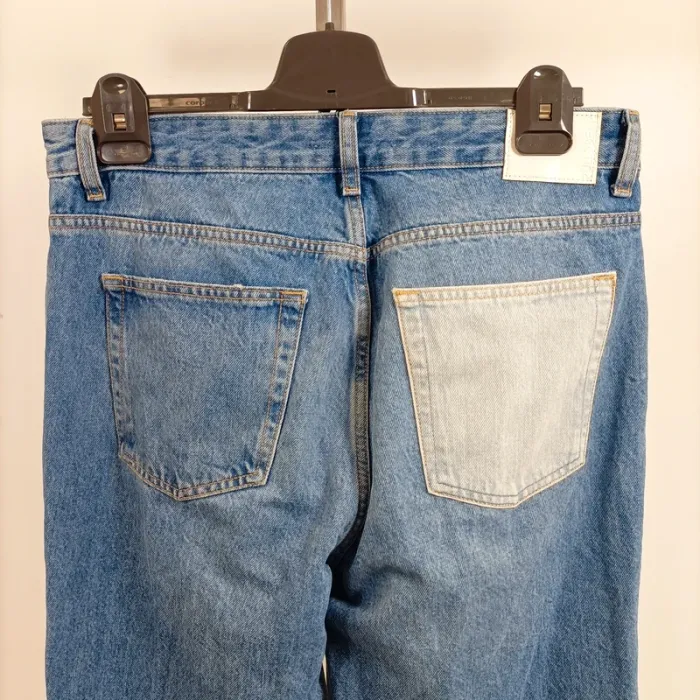 Jean patchwork boyfriend Pull&Bear Jean droit Femme Taille 40 - A395 - photo numéro 10