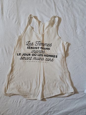 Débardeur citation femme