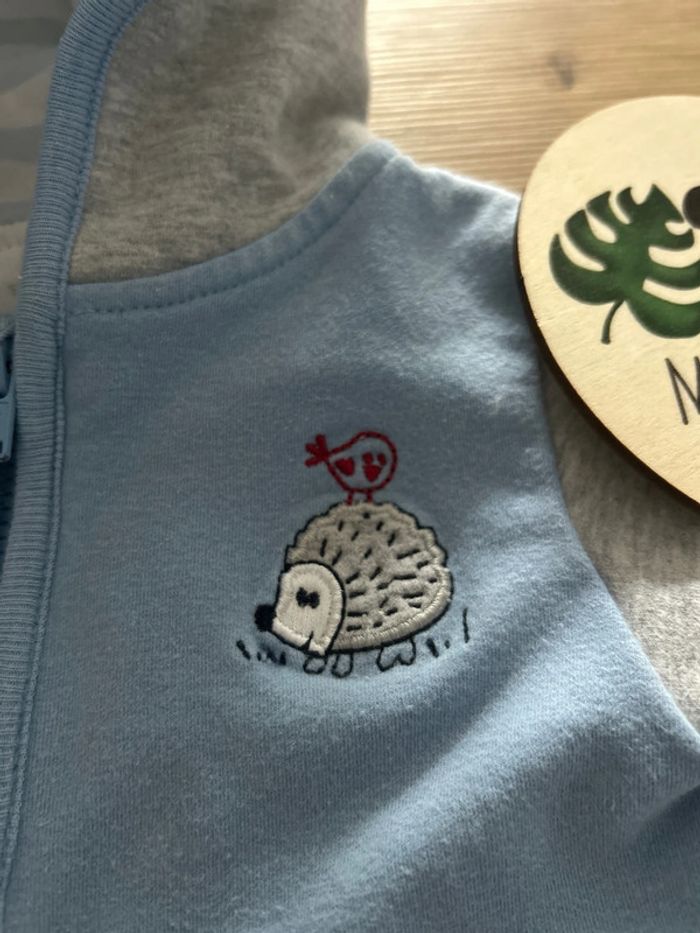Gilet zippée bleu ciel C&A - photo numéro 3