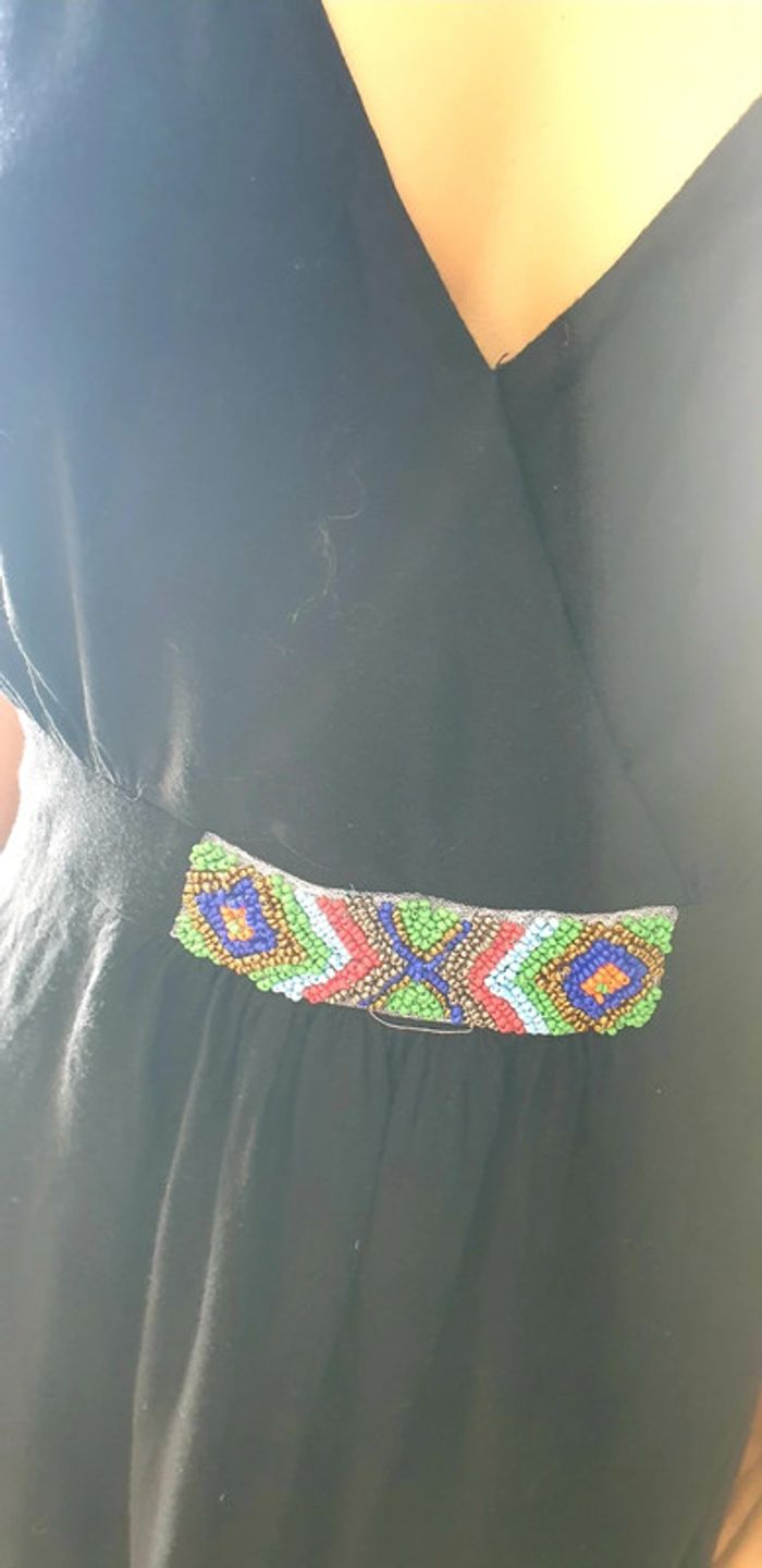 💜 Robe avec perles et ceinture taille L 40 Etam #emyfleury_40femme - photo numéro 3