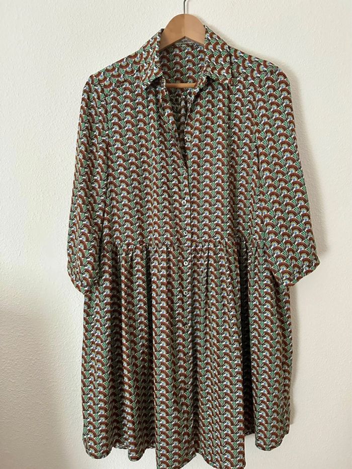 Robe fluide babydolle imprimée