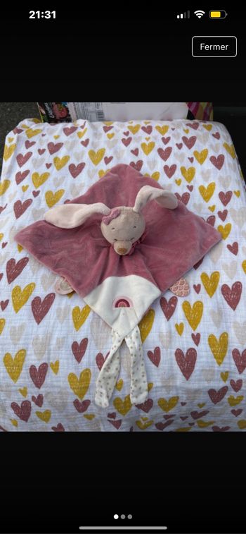 Doudou lapine Pauline nattou lapin