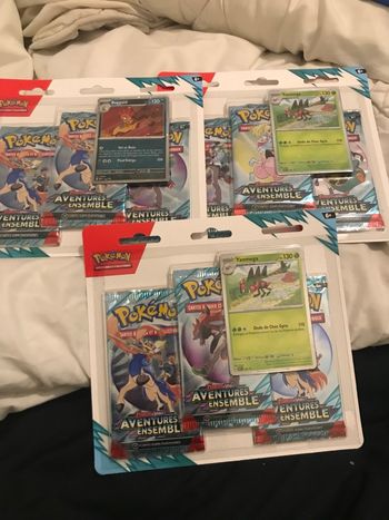 Pokemon lot de 3 tri pack ev9