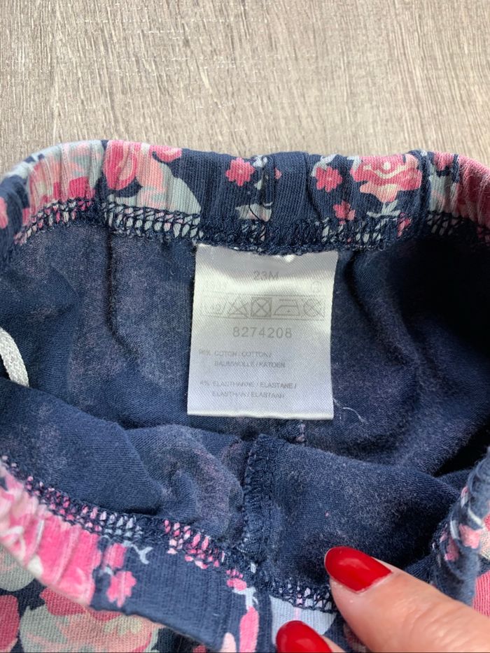 Legging fleuri - Taille 23 mois - photo numéro 5
