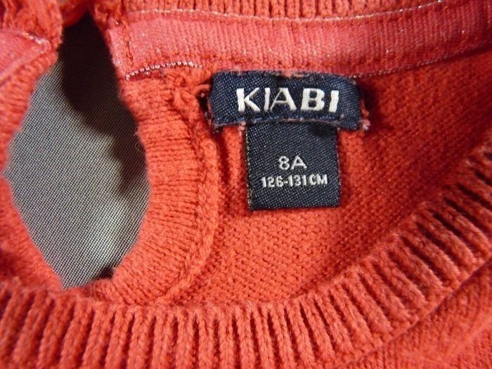 Pull tricot rouge masque sequin Kiabi 8 ans 126 – 131 cm fille - photo numéro 4