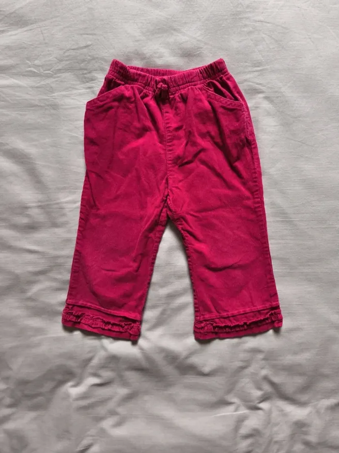 Pantalon large velours - photo numéro 4