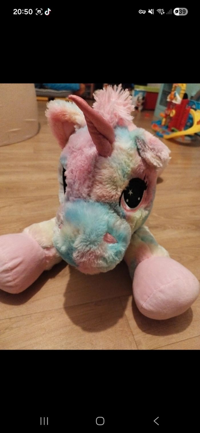 Grande peluche licorne - photo numéro 2