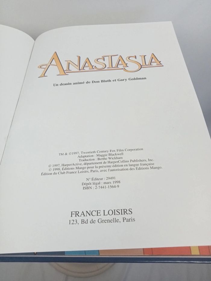 Livre Anastasia - photo numéro 3
