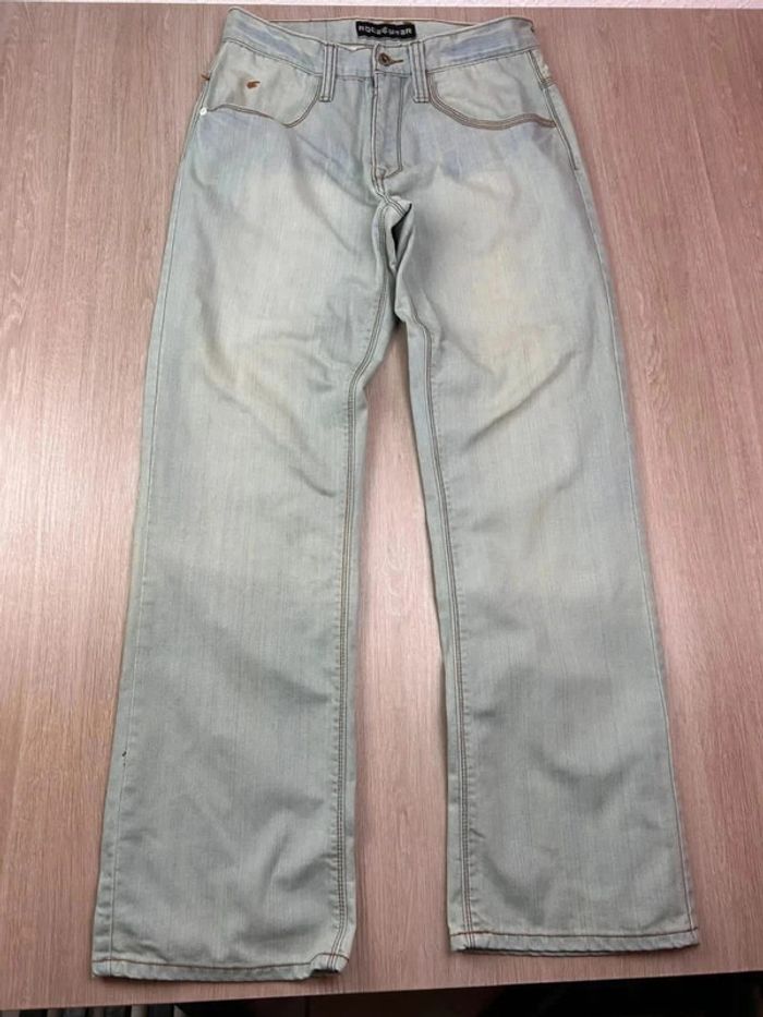 Jean Baggy Hip-Hop Y2K Rocawear Brodé Brooklyn - Taille 32 (Équivalent 42) - photo numéro 6