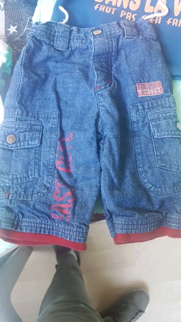 Jeans bleu rouge - photo numéro 2