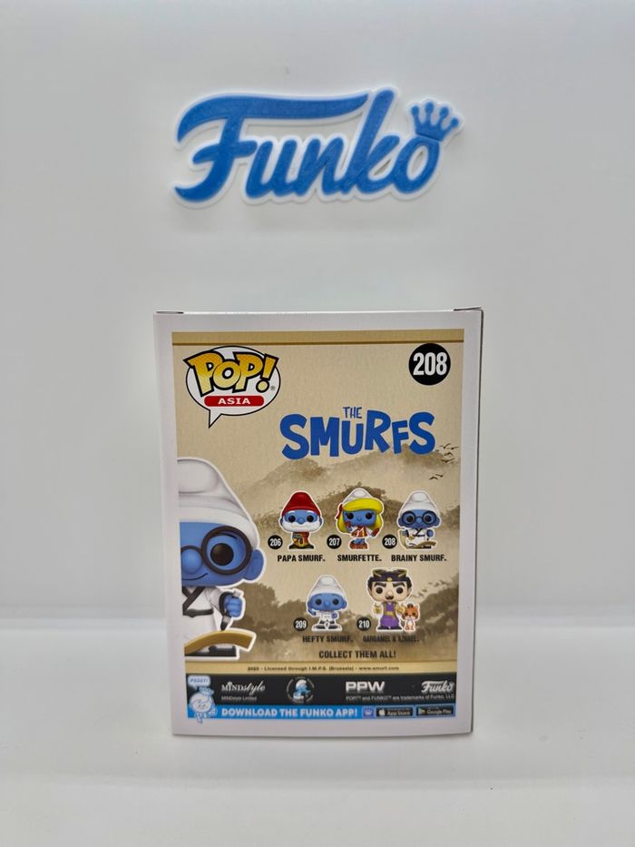 Funko Pop Asia Brainy Smurf 208 - photo numéro 4