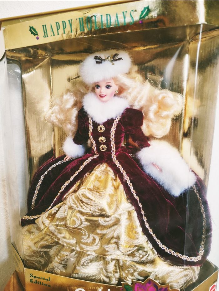 👸Coffret collection poupée Barbie Happy holidays année 1996 marque Mattel vintage - photo numéro 8