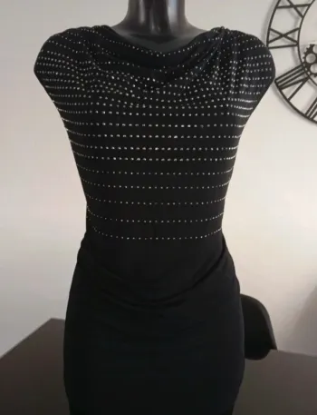 Blouse longue avec Strass