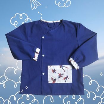 Spiderman Blouse d'ecole  bleu roi