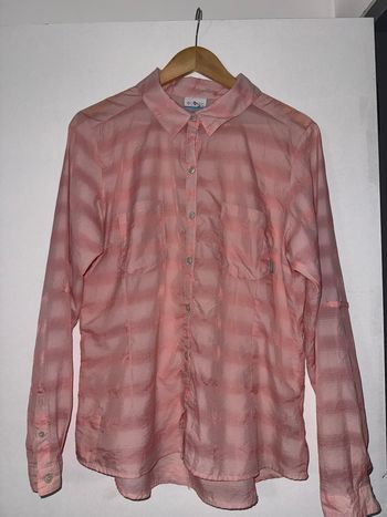 Chemise Columbia Randonnée Rose Saumon - Manches Retroussables - Taille L