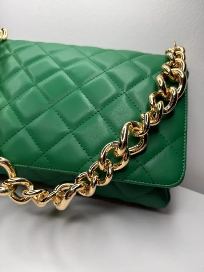 🎄 Magnifique sac à main / vert matelassé 🎄 - photo numéro 10