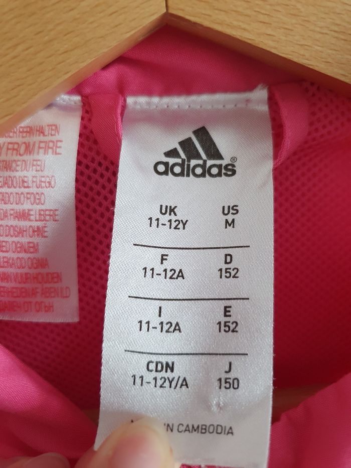 Veste de sport noir et rose Adidas - photo numéro 4