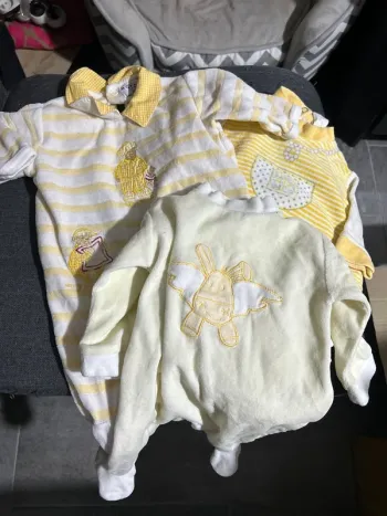 Lot 3 pyjama jaune