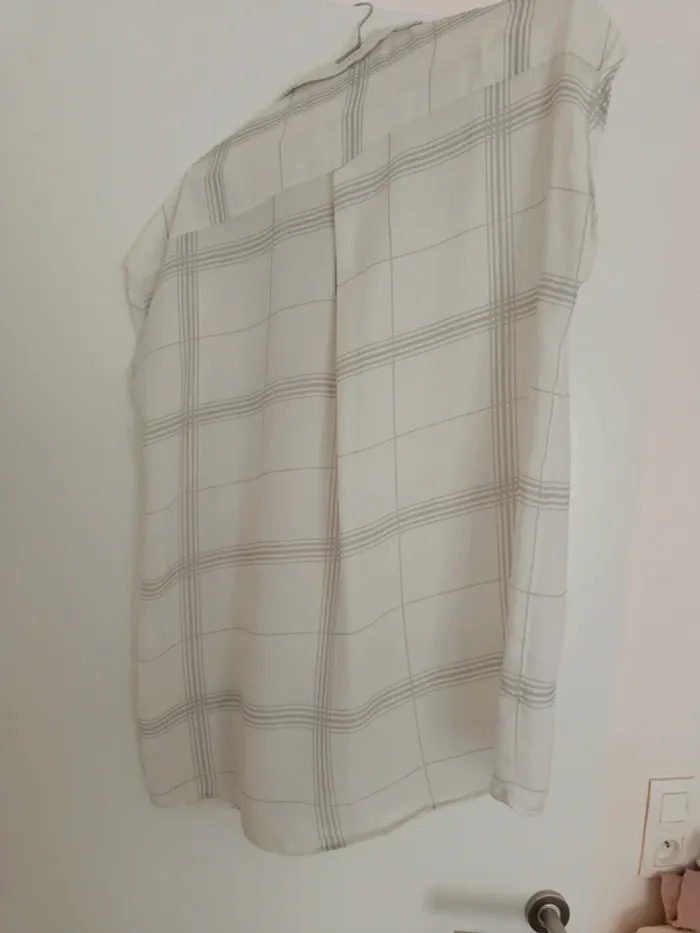 Chemise voile légèrement transparente Mango loose M - photo numéro 7