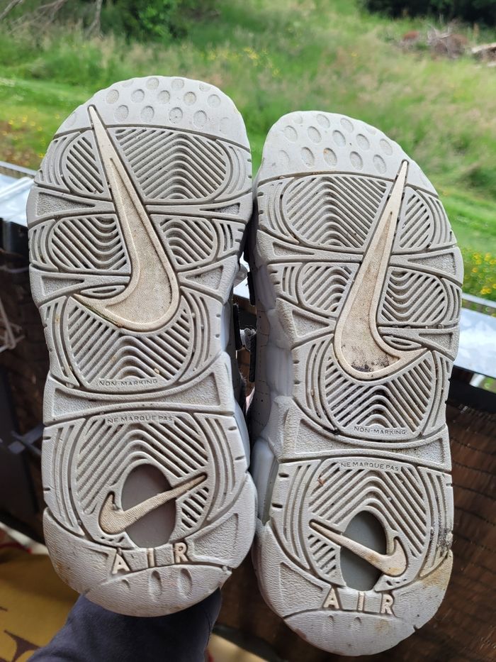 basket nike air t 37,5 gris/blanc (20e) - photo numéro 8