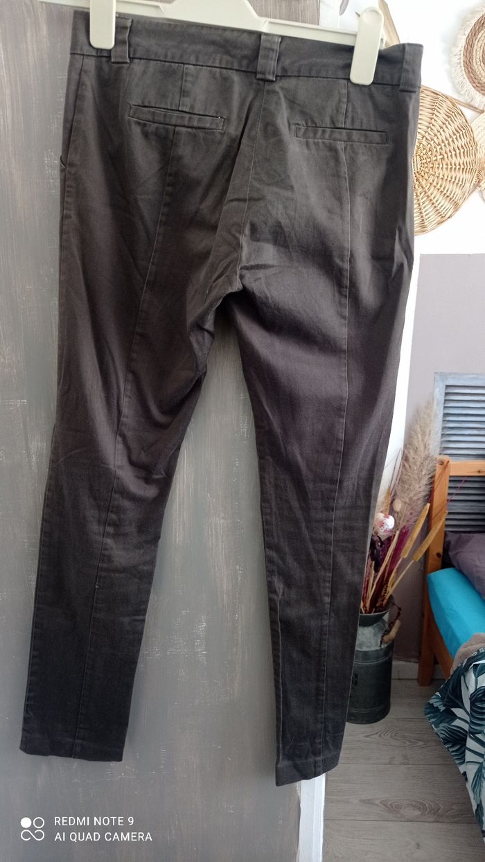 Pantalon droit Kookaï marron, coupe ajustée taille 36 - photo numéro 2