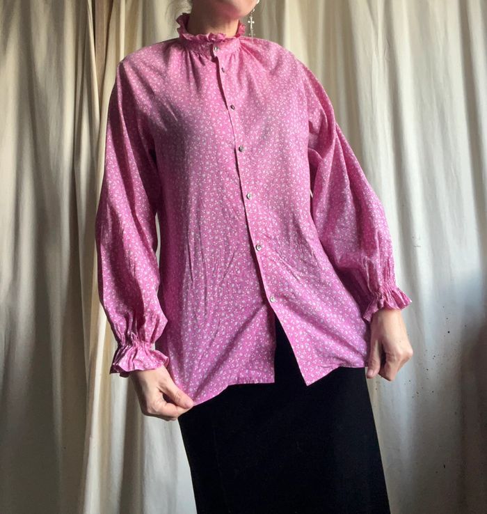 Chemise Laura Ashley cottagecore made in UK 🇬🇧 boho 70s romantic - Taille M - photo numéro 5