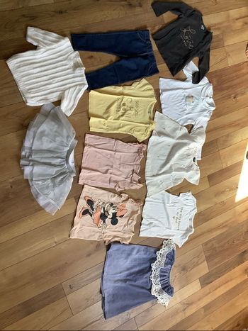 Lot vêtements fille 2 ans 24 mois printemps été 