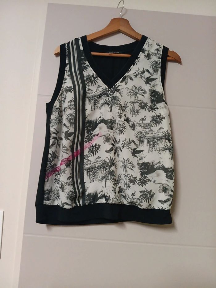 Blouse la mode est à vous noire et blanche