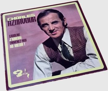 Vinyle 45 tours Charles Aznavour Caroline (1968) Barclay 71237