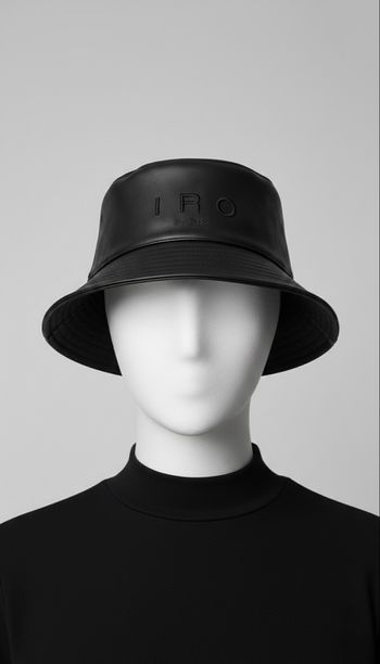 Neuf avec étiquette - IRO PARIS - Bob en cuir "Veneto" - Taille S - Noir