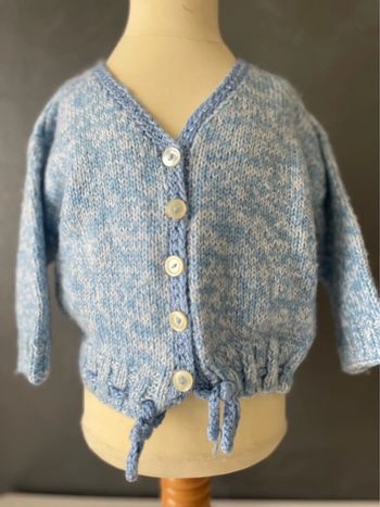 Gilet bleu bébé