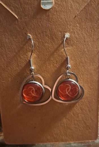 Boucles d'oreilles coeur