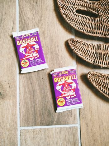 🧢 Lot de 2 boosters paquets de cartes de baseball Série 2 année 1991 major league Made in USA