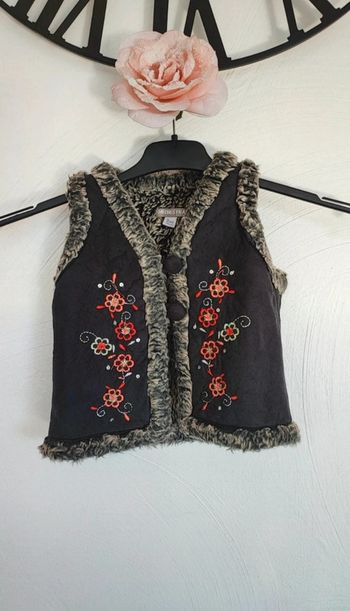 Gilet sans manches marron orchestra 3 ans