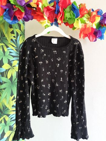 Top zara resserré aux poignets