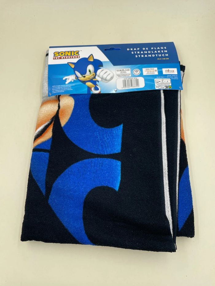 Drap / Serviette Sonic The Hedgehog 70 x 140 cm neuf - photo numéro 2