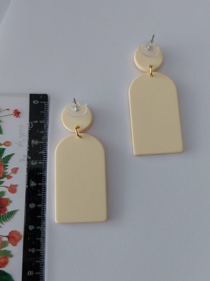 Boucles d'oreilles pendantes  - motif fleurs - tendance bohème - printemps été 🌼 - photo numéro 4