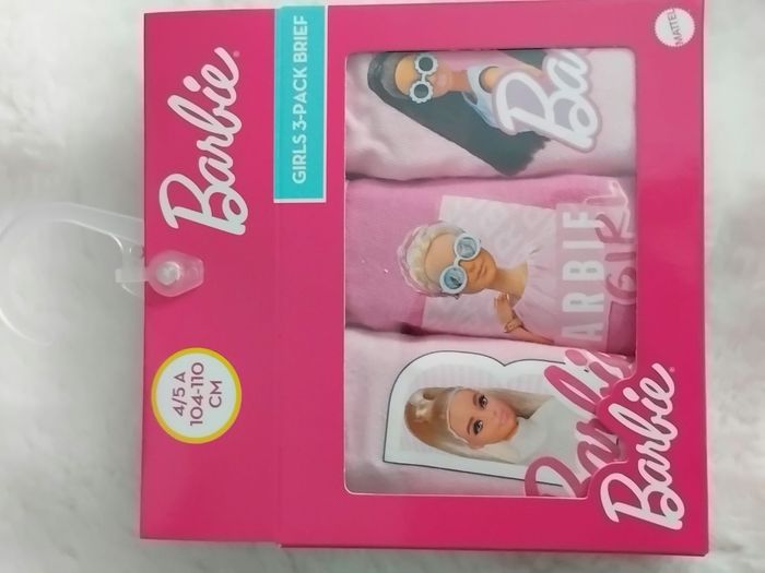 Lot 3 slips Barbie, 4/5 ans., neuf - photo numéro 3