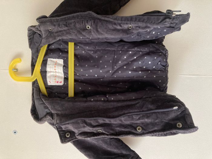 manteau effet panne de velours taille 18 mois - photo numéro 5