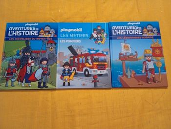 Lot de 3 livres Playmobil thèmes historiques