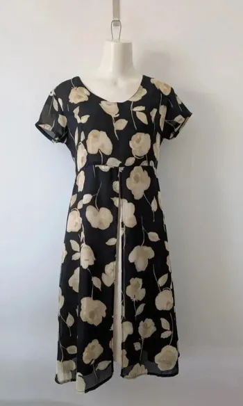 Robe mi-longue vintage dressing - Créaline de Daxon - taille 36/38