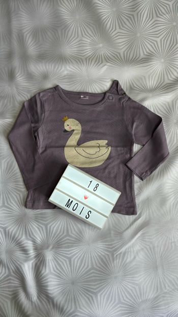 Tee-shirt manches longues 18 mois ou 86cm