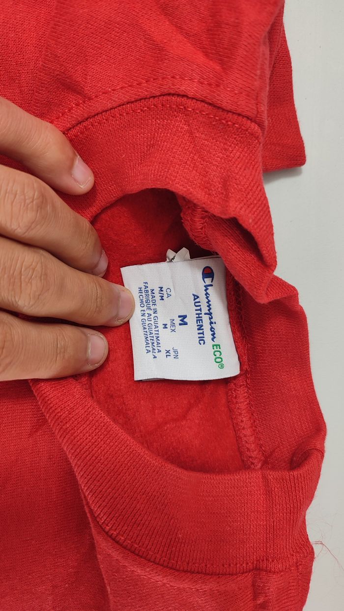 Vêtement Homme Sweatshirts Sweats pull rouge Champion taille M #Retrostreet - photo numéro 2