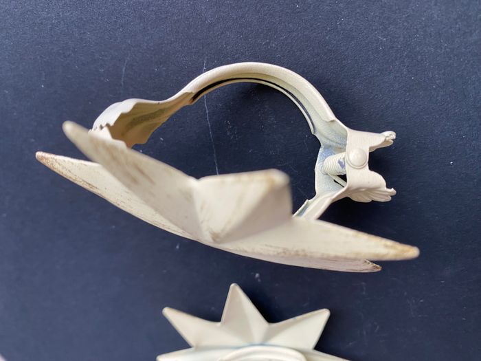 Pinces pour rideaux étoile beige - photo numéro 3