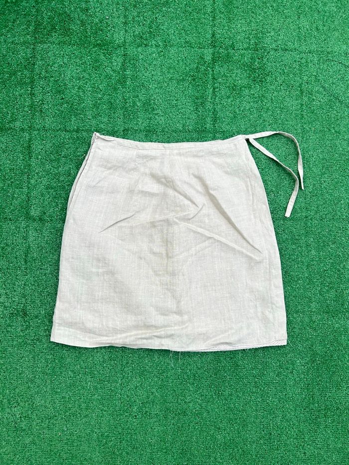 Jupe wrap lin blanche Jus d’Orange taille 36