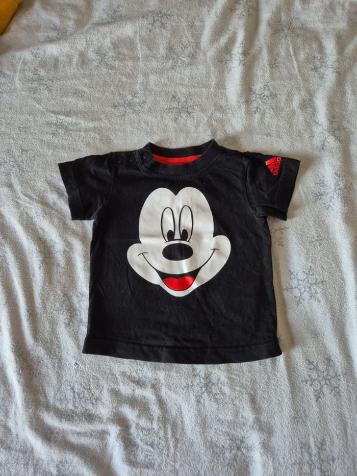T shirt adidas mickey 3/6 mois